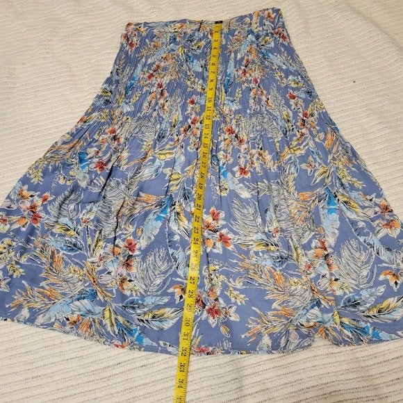 Status by Chenault tropical print pleated midi skirt - Picture 3 of 7